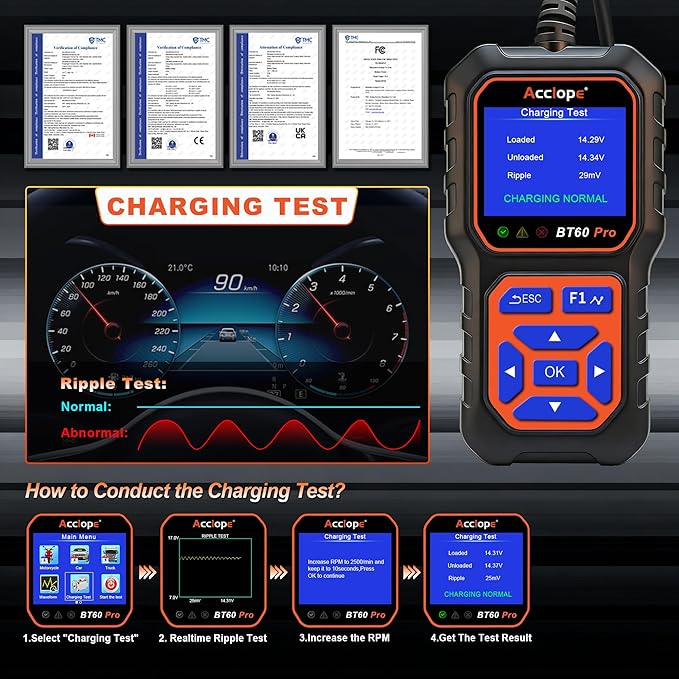 BT60 Pro Acclope Car Battery Tester - Image 4