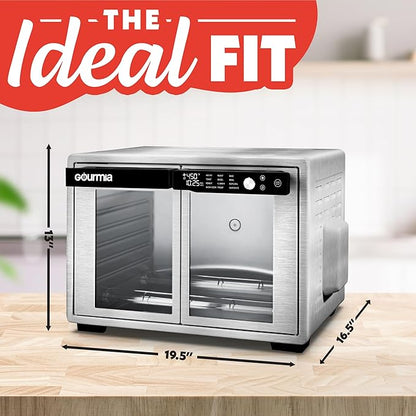 Gourmia French Door Air Fryer Oven - 37 Qt Large Capacity Convection Toaster - Image 9