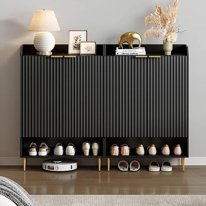 SICOTAS Shoe Cabinet with Fluted Doors - Image 5