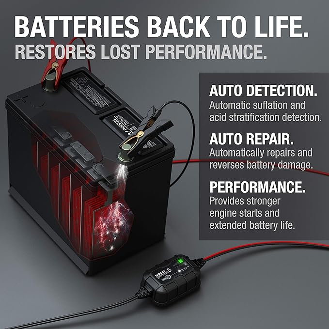 NOCO GENIUS5: 5A 6V/12V Smart Battery Charger – Automatic Maintainer, Trickle - Image 6