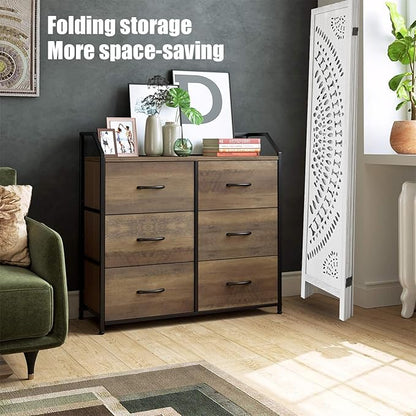 ALeesing 6 Panel Wood Room Divider Fully Assembled, Decorative Room Dividers - Image 8