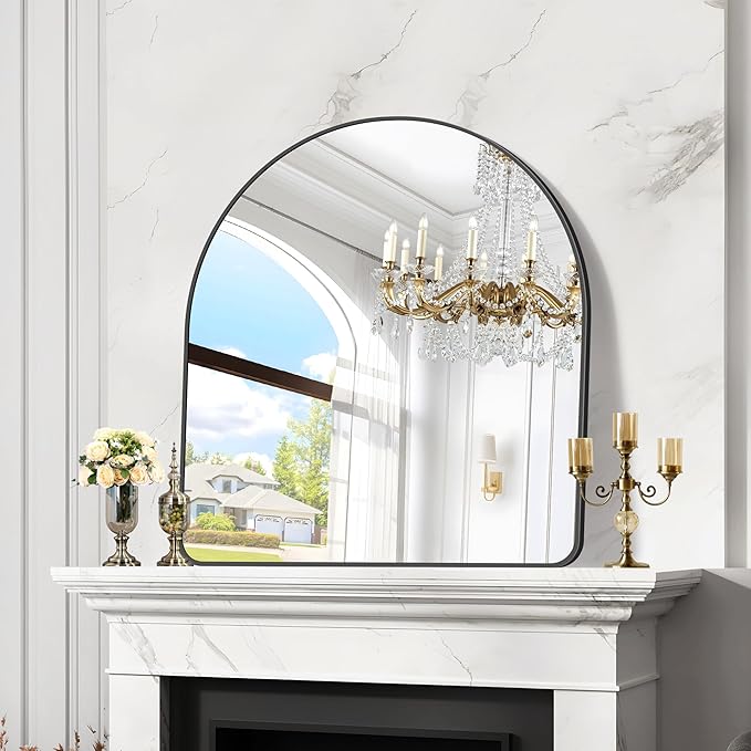 Arched Bathroom Mirror, Wall Mounted Mirror, Living Room, Vertically Hanging - Image 7