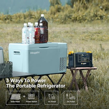 BougeRV Green 23Quart Portable Refrigerator, 12 Volt Fridge 22L, Portable - Image 5