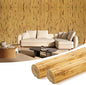 OUZUGIE 2 Pack 96x24 Inch Natural Bamboo Wall Panel – Yellow Burned Pole Wrap by OUZUGIE
