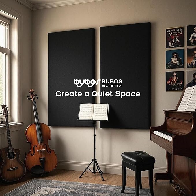BUBOS 2 PCS Fabric Acoustic Panels, 47.2''x23.7'' Decorative Sound Dampening - Image 7