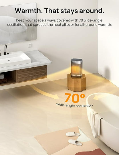 DREO Space Heater for Bathroom and Indoor, Portable Heater, 1500W Safe and - Image 3