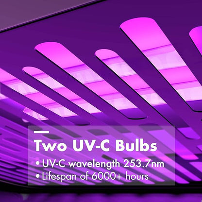 Papablic 4-in-1 UV Light Sanitizer and Dryer, Large Capacity UV-C Cleaner - Image 2