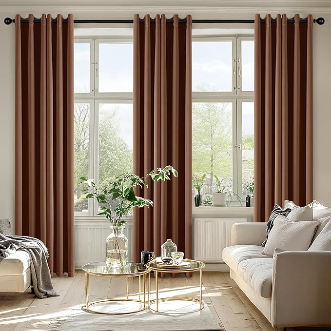 MIULEE Blackout Curtains for Bedroom Living Room 84 Inches Long 2 Panels - Image 6