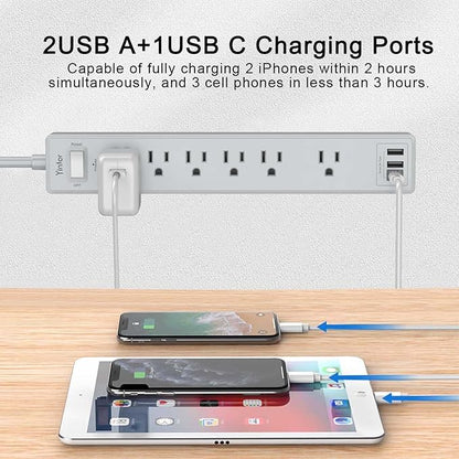 6Ft Power Strip Surge Protector - Image 3