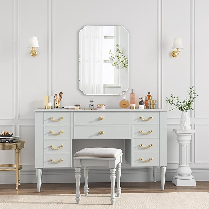 Bathroom Mirrors for Over Sink, Frameless Mirrors for Wall, 20x28 Inch Beveled - Image 6