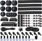 N NOROCME 192 PCS Cable Management Kit 4 Wire Organizer Sleeve, 11 Cable Holder by N+NOROCME