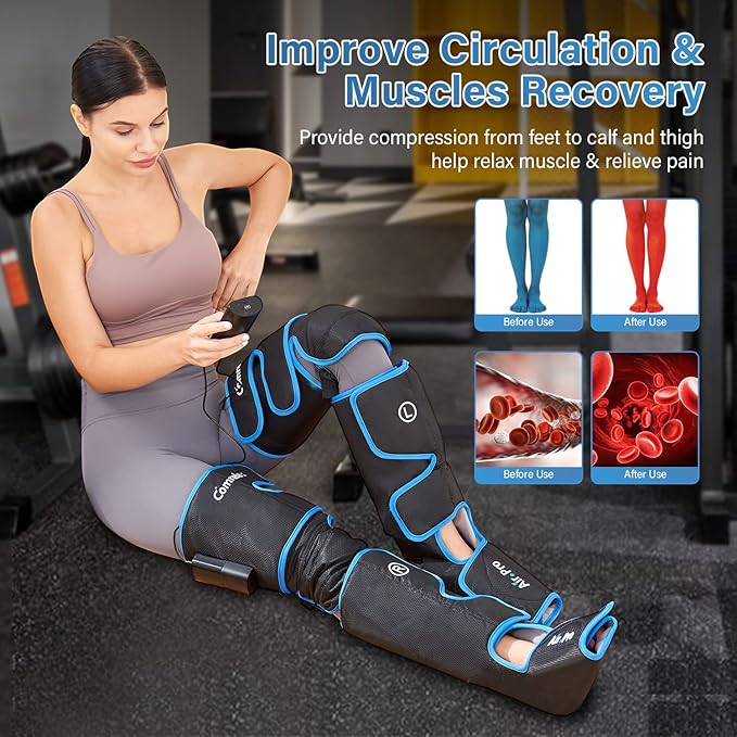 comrelax Air Compression Leg Massager - Image 4
