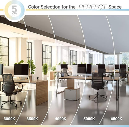 NUWATT 20 Pack 2x2 LED Flat Panel Lighting, Drop Ceiling Light Wattage - Image 5
