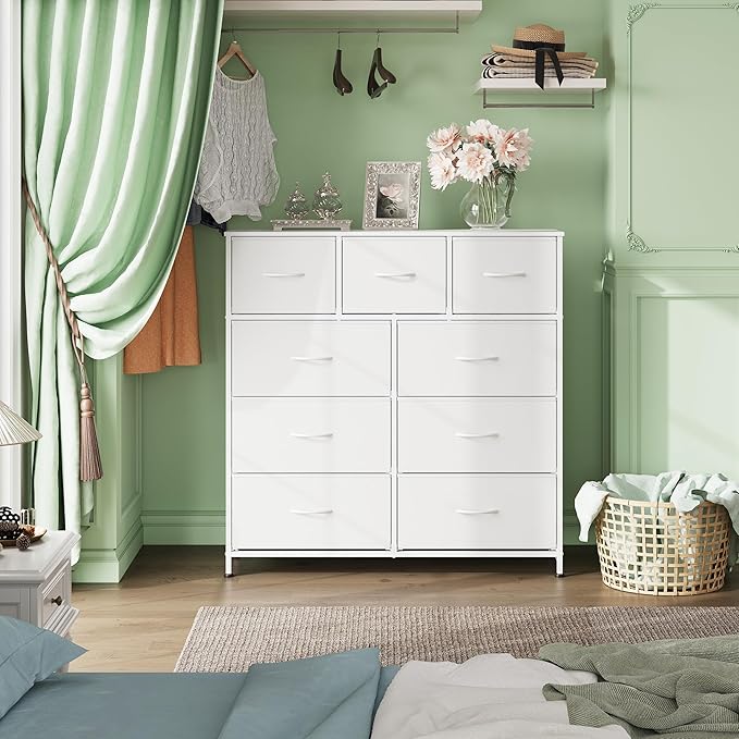 WLIVE 9-Drawer Dresser, Fabric Storage Tower - Image 4