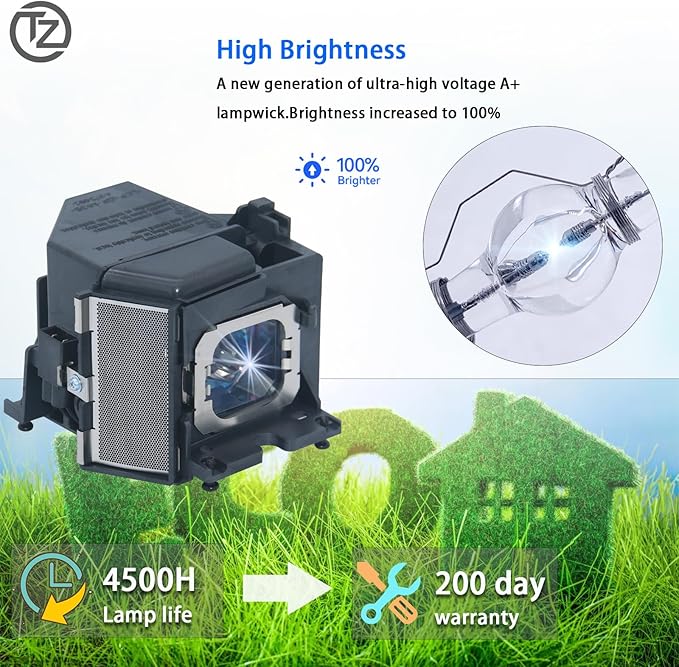 TZRSQL Original LMP-H220 Replacement Projector Lamp Bulb - Image 2