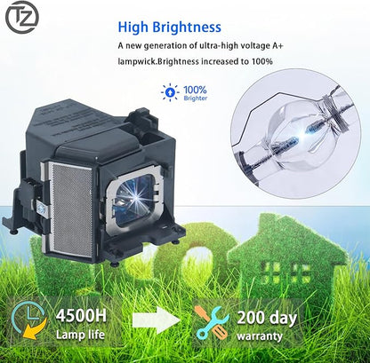 TZRSQL Original LMP-H220 Replacement Projector Lamp Bulb - Image 2