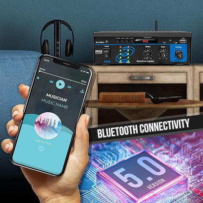 Pyle Bluetooth Home Audio Power Amplifier System - Image 4
