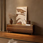 POVISON Fully-Assembled Mid Century Glossy Sintered Stone Tabletop TV Stand by POVISON