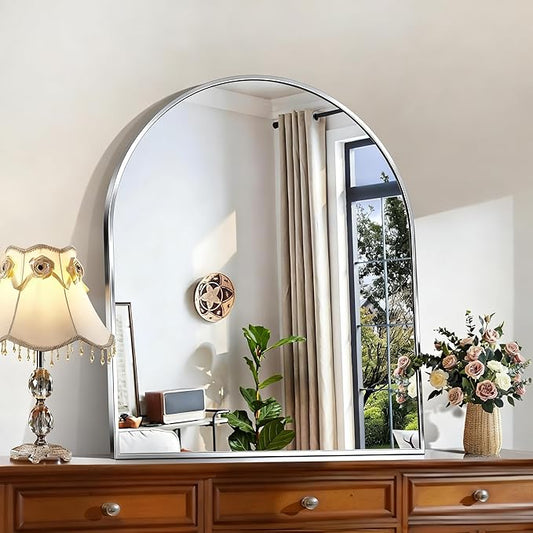 CIRCUMI Arched Wall Mirror, Metal Frame, Large Size by CIRCUMIMirror