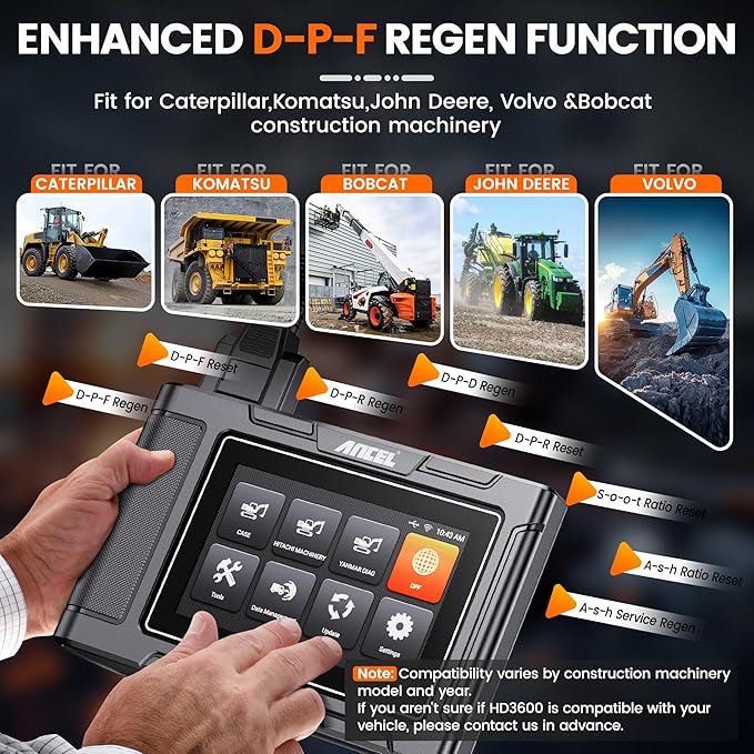 ANCEL HD3600 Heavy Equipment Diagnostic Tool - Image 2