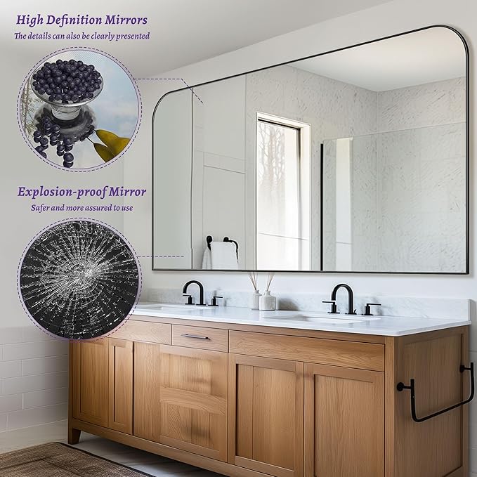 Bathroom Mirror, Wall Mirrors, Bathroom Vanity Mirror - Image 7