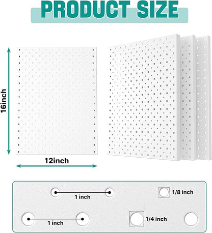 EVERHANGER Metal Pegboard Panels, Heavy Duty Pegboard Wall Organizer, Garage - Image 2