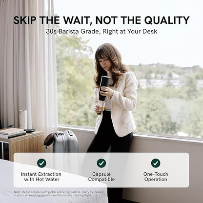OutIn Nano Portable Electric Espresso Machine, Travel Coffee Maker - Image 4
