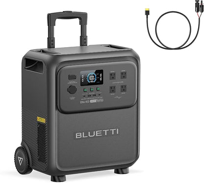 BLUETTI Elite 400 Solar Generator and Solar Charging Cable, 3840Wh LFP Batttery by BLUETTI