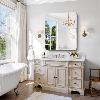 CILIBER Frameless Wall Mirror, HD Shatterproof Vanity Mirror - Image 3