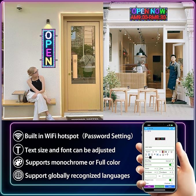Led Sign Custom Programmable Scrolling Outdoor Digital - Image 2
