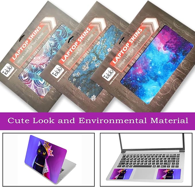 Laptop Skin Sticker Decal, Decorative Waterproof Removable, Cat Princess - Image 5
