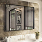 ISKM Black Metal Framed Bathroom Mirror by ISKM-IStillKeepMovin