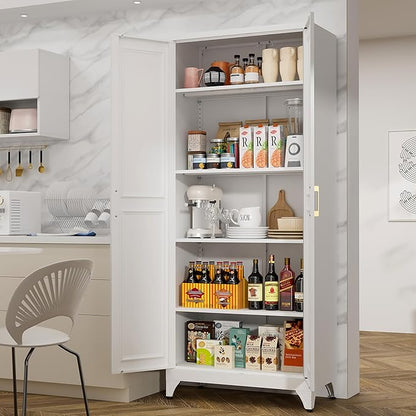 Kitchen Pantry Storage Cabinets, Utility Kitchen Cupboard, Large Steel Cabinets - Image 6