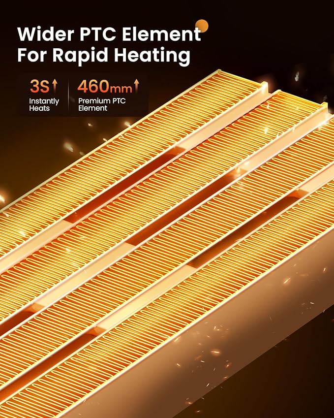 Space Heater, 1500W Tower Heater - Image 3