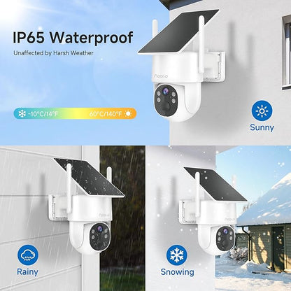 Noorio Solar Security Camera Wireless Outdoor, 2K Cameras - Image 8
