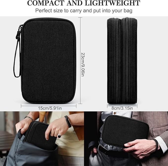 FYY Electronic Organizer, Large Travel Cable Organizer Bag Pouch Electronic - Image 2