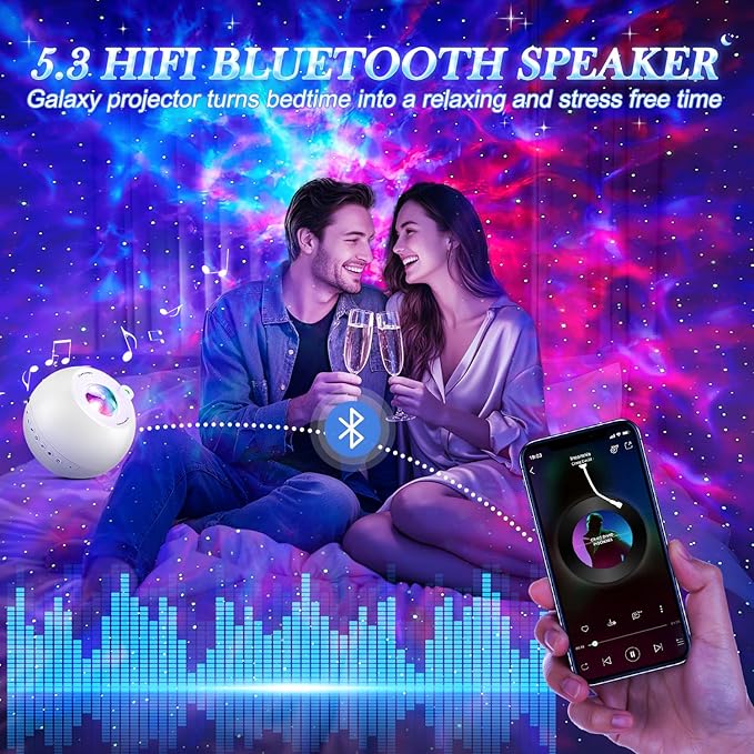 Star Projector Galaxy Light Projector, 15 Colors Star Lights - Image 4