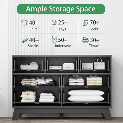 Xixini Fluted Dresser for Bedroom - Image 3