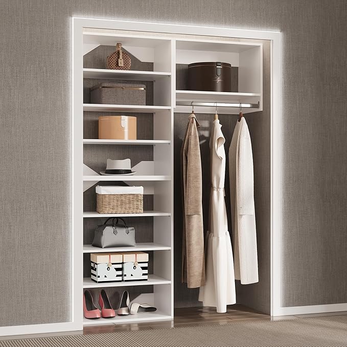 Modular closet Organizer, Wood Tower Storage - Image 3