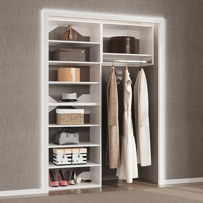 Modular closet Organizer, Wood Tower Storage - Image 3