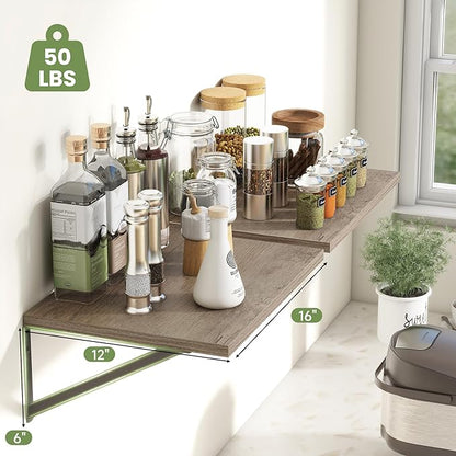 Heimlove 12 Inch Deep Floating Shelves - Image 4