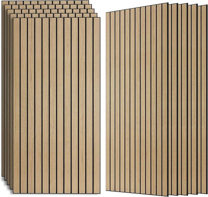AUTORIFIC Wood Veneer Sound Panels, 10 Pack 47.2”x23.6” Wall Panels, Decorative by AUTORIFIC