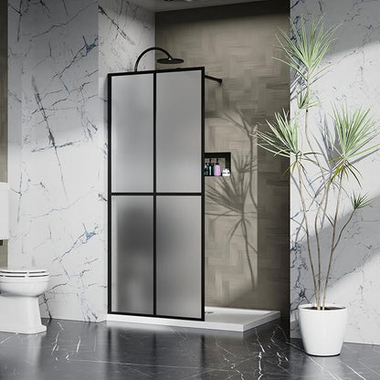 Goodyo 34"- 46" x 72" Glass Shower Door Clear Tempered Glass Panel Fixed Shower - Image 7
