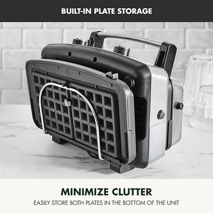 GreenPan Elite 2-Square Belgian & Classic Waffle Iron, Healthy Ceramic Nonstick - Image 7
