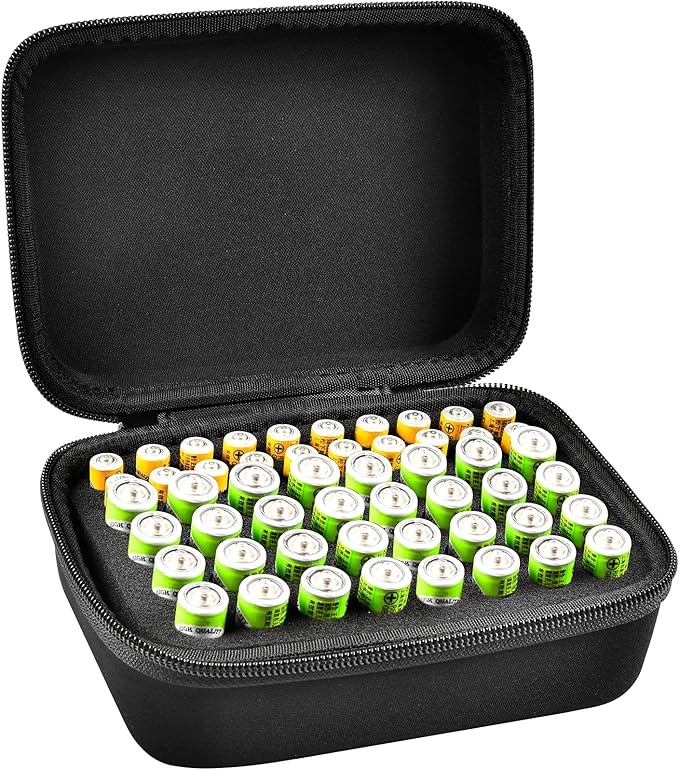 Comecase Hard Battery Organizer Storage Box Carrying Case Bag by COMECASE