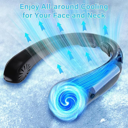 UZOPI Portable Neck Fan, Hands-Free, 5 Speeds, Gifts - Image 4