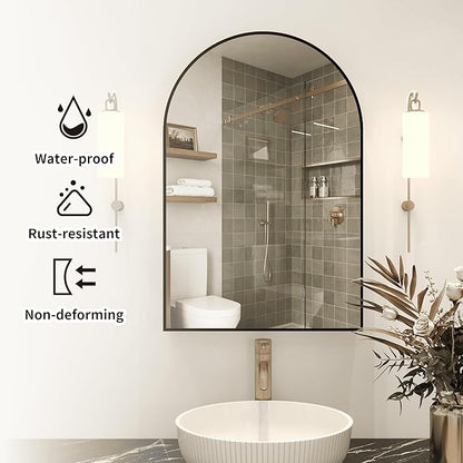 Arched Medicine Cabinet with Mirror, Bathroom Medicine Cabinet with Mirror Wall - Image 7