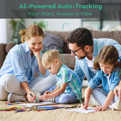 TONGVEO PTZ Camera AI Auto Tracking 12X Optical Zoom Conference Room Camera - Image 3
