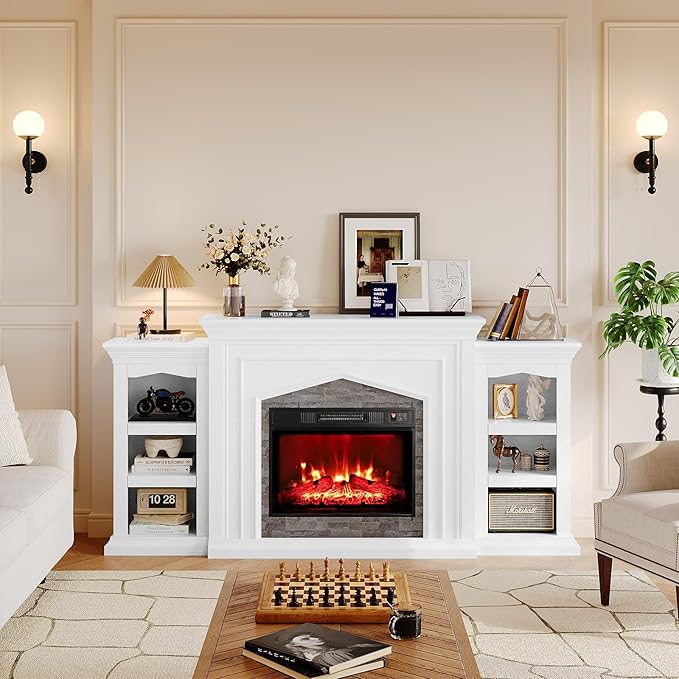 Naice 80" Electric Fireplace - Image 4