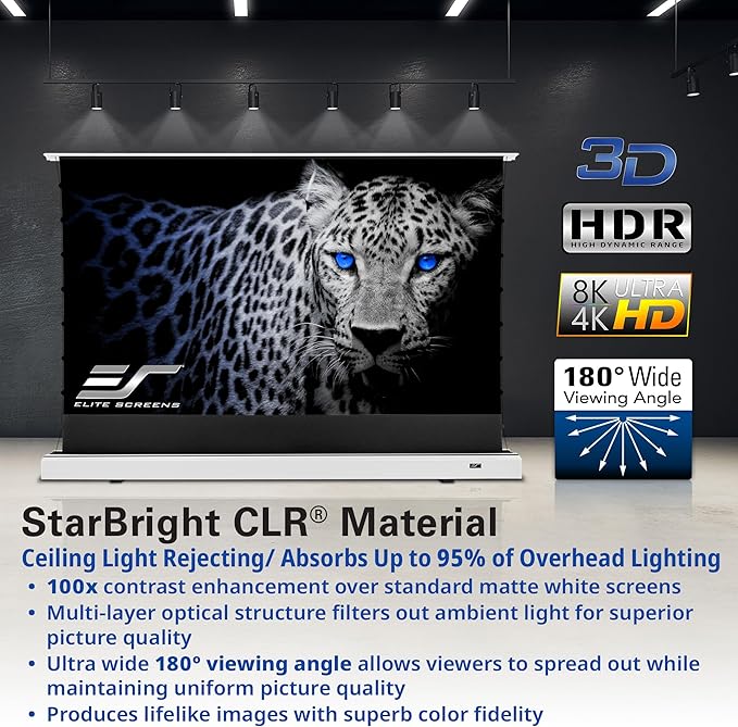 Elite Screens Kestrel Tab-Tension CLR, 121 inch 16:9, Ultra-Short Throw Ceiling - Image 3